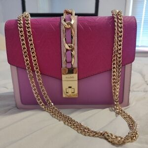 Pink and Purple Aldo Chain Strap Women's Bag
